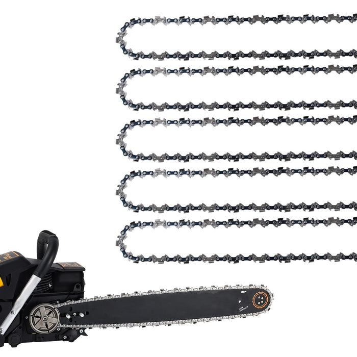 5 Pack 20 Inch Chainsaw Chain 81 Drive Links .063" Gauge, .325" Pitch Replacement Chains Compatible with MS290 MS271 MS291 MS261 MS270 MS280 024 026 028 029 030 036 039 Replacement L81