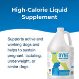 Pet-Ag Dyne High Calorie Liquid Nutritional Supplement for Dogs & Puppies 8 Weeks and Older - 1 Gallon - Supports Performance and Endurance - Sweet Vanilla Flavor