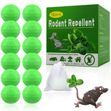 Mice Rodent Repellent 12Pills, Peppermint Oil Moth Balls for Mouse Rats Deterrent Pouches, Safety for Humans & Pets, Pest Control for Mosquito,Roaches,Ant,Bugs, Insect Defense for Indoor Outdoor Use