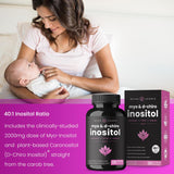 NutraChamps Myo-Inositol & D-Chiro Inositol Supplement | Ovarian & PCOS Support + Fertility & Hormone Balance for Women | 120 Vegan Capsules