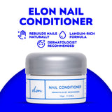 Elon Lanolin-Rich Nail Conditioner, Strengthens Nails & Protects Cuticles, Recommended by Dermatologists & Podiatrists (7.5 g.)