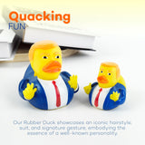 Large Donald Trump Rubber Duck - 3.15" Trump Rubber Duck , 1 Piece - Great for Jeep Ducking, Trump 2024 Gifts, Bath Tub Toys by 4E's Novelty