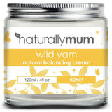 NaturallyMum - Wild Yam Cream for Hormone Balance for Women [Natural] - Support for Womens Perimenopause & Menopause - Wild Yam Balancing Cream - Wild Yam Hormone Cream for Women - Honey - Made in UK