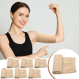 Vinsatin 6 Pcs PICC Line Sleeve PICC Line Cover Fashionable Breathable Upper Arm Cover for Adult (Light Neutral Color,X-Large)