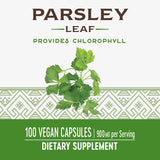 Nature's Way Premium Herbal Parsley Leaf Provides Chlorophyll, 100 Vegan Capsules (Pack of 2)