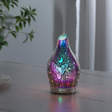 MAXWINER Essential Oil Diffuser 3D Glass Angel Aromatherapy Diffuser, Ultrasonic Cool Mist Oil Diffuser, Auto Shut-Off, Timer Setting, 7 Colors LED Lights Changing for Home, Office, Spa 120ml