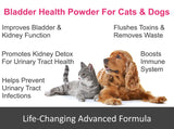 Dog & Cat UTI Prevention, Bladder, Kidney & Urinary Tract Health Powder. with Cranberry & D-Mannose to Support Immune System - Made in The USA for Optimal Pet Health (120 Scoops / 120g)