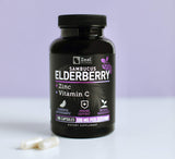 Zeal Naturals Max Strength Elderberry Capsules + Zinc + Vitamin C | 500mg for Immune System Support with Black Sambucus Elderberry | 100 Count | 3-in-1 Immune Support for Adults