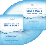 Ebanel 40 Pack Collagen Peptide Hydrating Face Masks, Instant Brightening Firming Anti Aging Face Sheet Masks, Moisturizing Spa Face Masks Skincare with Hyaluronic Acid, Vitamin C, Chamomile, Aloe