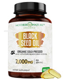 Organic Black Seed Oil Capsules - 3 Month Supply - 180 Count (2000mg Per Serving) High Potency, Organic Cold Pressed Nigella Sativa Oil (Non-GMO)