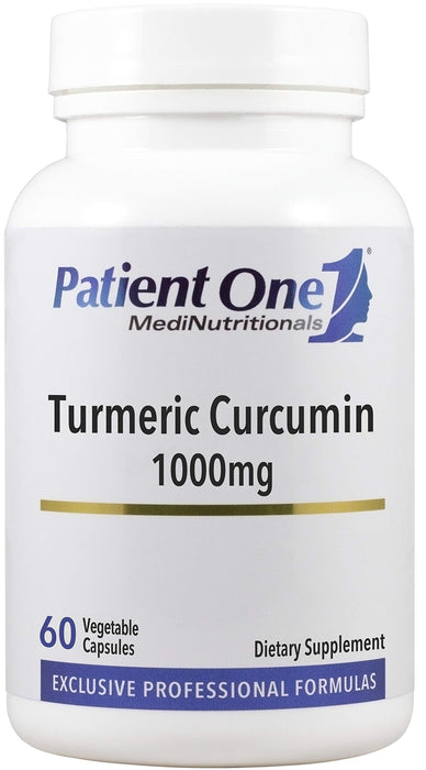 Patient One Turmeric Curcumin 1000 mg | Supplement to Support Healthy Inflammatory Response and More* | With Black Pepper Extract | 60 Capsules