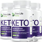 IDEAL PERFORMANCE Trim Life Keto Pills Weight Fat Management Loss Shark 800mg Labs Extra Strong Xtra Ketosis Supplement (3 Pack)