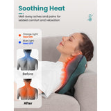 BOB AND BRAD Back Massager with Heat, EZBack Corded Neck Massager Back Massager for Pain Relief Deep Tissue, Shiatsu Back Shoulder and Neck Massager, Massage Pillow for Full Body, Gifts for Women Men