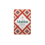 Maldon Chilli Sea Salt Flakes, Blended with Aleppo & Bird’s Eye Chillies - Take Simple Dishes to the Next Level - Fantastic Flavour - Unique Pyramid-Shaped Sea Salt Flakes - 100g Box