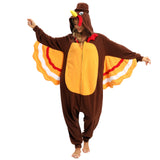 NAITOKE Adult Animal Onesie Halloween Costume Cosplay One-Piece Pajamas Women Man Teens Coffee