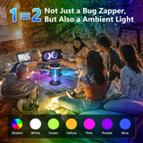 Solar Bug Zapper Outdoor, 4200V Effective Mosquito Zapper, Cordless Bug Zapper Outdoor, 4000mAH Rechargeable Fly Zapper, 4 Modes Insect Zapper for Patio, Porch, Kitchen, Bedroom