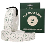 GIR Golf Tape - Golf Blister Tape - 2 Pack for Protection Against Blisters & Hot Spots on Hands & Fingers, Flexible, Waterproof, Pre-Cut Golf Finger Tape, Sports Athletic Tape, 4 Way Stretch