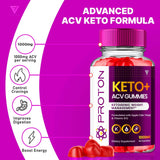 FYVUS Proton Keto ACV Gummies Advanced Weight Loss, Proton Protein Keto+ ACV Gummies Apple Cider Vinegar Folate Vitamin Supplement 1000MG, Proton Keto Gummies Keto+ACV Folic Acid (120 Gummies(2 Pack)