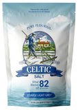 Pure Flourish Celtic Salt - 500g | 100% Organic Unrefined Celtic Salt | Rich in 82+ Essential Minerals | Hand Harvested Light Grey Celtic Salt Crystals from France