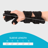 BraceAbility Soft Resting Hand Splint - Stroke Brace Right or Left Hand Immobilizer for Finger Contractures, Post-Surgery Recovery, Carpal Tunnel Syndrome, Ulnar Nerve Damage Relief (S - Right)