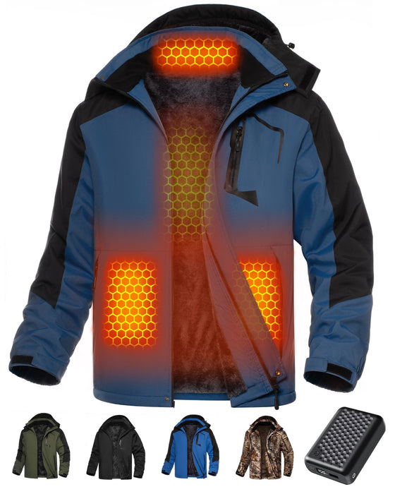 Men Heated Jacket Graphene Electric Warm Coat Men Christmas Xmas Birthday Best Gift Ideas New Elderly Step Dad Son Law Unique Who Have Everything Good Cool Useful Fishing Boyfriend Tech Bonus Great