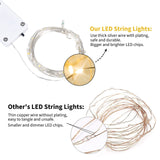 Brightown 12 Pack Multi Color Led Fairy Lights Battery Operated String Lights Waterproof Silver Wire 7 Feet 20 Led Firefly Starry Moon Lights for DIY Wedding Party Bedroom Patio Christmas