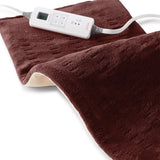 Sunbeam XL Heating Pad Bundle for Back, Neck and Shoulder Pain Relief with Auto Shut Off and 6 Heat Settings, Extra Large 12 x 24, Green and Burgundy