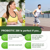 200 Billion CFU 12 Strains Probiotic for Women and Men, With 3 Organic Prebiotic, Daily Probiotics for Digestive, Bloating & Gas, Immune, Gut, Energy, Overall Health, Shelf Stable - 2 Month Supply