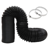 3 Inch 16.5 Feet Dryer Vent Hose, Non-Insulated Flexible PVC Air Duct Aluminum Ducting, Heavy Duty 4 Layer HVAC Ventilation Air Hose with 2 Clamps for Grow Tents, Dryer Rooms,Kitchen, Fan Filter