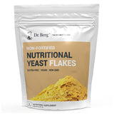 Dr. Berg Premium Nutritional Yeast Flakes - Delicious Non-Fortified Nutritional Yeast with Naturally Occurring B Vitamins - 8oz