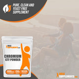 BulkSupplements.com Chromium GTF Powder, Chromium Polynicotinate - GTF Chromium Powder for Muscle & Mood Support, Chromium Supplements, Yeast Free, 1000mcg of Chromium, 250g (8.8 oz)