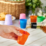 Lilymicky 500 Pack 3 oz Plastic Cups, Disposable Party Cups, Bathroom Cups in Assorted Colors Can Be Used As Tasting Cups, Party Tumblers, Jelly Party Shot Cups, and Dental Cups