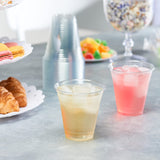 Comfy Package [12 oz. - 100 Pack Crystal PET Clear Plastic Cups for Party - Ideal for Cold Beverages, Smoothies, and Parties