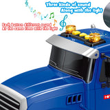 Dwi Dowellin Toddler Trucks Toys for Boys Age 1-3 3-5,Big Cement Mixer Truck with Lights and Sounds,Kids Boy Toys Christmas Birthday Gift Car