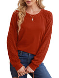 Womens Shirts Long Sleeve Pullover Sweatshirts Red Sweaters Christmas Trendy 2023 L