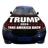 Trump 2024 Flag for Car Hood Cover 4X5Ft/120X150CM Hood Flag Car Flag for World Cup Vehicles Decorate Accessories Fits Coupe Saloon SUV MPV