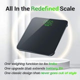 Ovutek Bathroom Scale for Body Weight, Highly Accurate Digital Weighing Machine for People, Upgraded Batteries Included, Compact Size, LED Display, Physician Scale with Sturdy Tempered Glass, 400lb