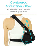 Vive Shoulder Abduction Sling - Immobilizer for Injury Support - Pain Relief Arm Pillow for Rotator Cuff, Sublexion, Surgery, Dislocated, Broken Arm - Brace Includes Pocket Strap, Stress Ball, Wedge