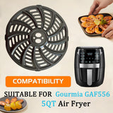 CyHiThai 5QT Air Fryer Crisper Plate for Gourmia GAF556 GAF536 GAF566 Air Fryers, Upgraded Air Fryer Rack, Air Fryer Grill Pan Plate Insert Grate Shelf Grid for Gourmia 5QT Air Fryer, Dishwasher Safe