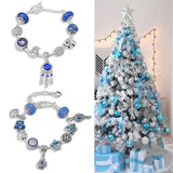 Advent Calendar 2024 Girls, 24 Days Christmas Countdown Calendars for Kids Teens with 2 sets DIY Charms Beads Bracelets, Royal Blue Jewelry Making Christmas Advent Calendar for Teenage Girls