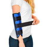 Elbow Brace for Ulnar Nerve Entrapment Cubital Tunnel Syndrome for Women and Men, Arm Splint Left & Right Elbow Support Immobiliser for Straighten Arms to prevent Elbow Bending While Sleeping - S/M