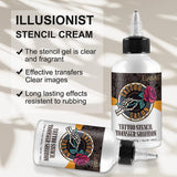 Tattoo Stencil Transfer Gel Solution, 150ml Professional Tattoo Stencil Gel Fresh Tattoo Stuff Stencil Transfer Cream Gel for Tranfer Stickers Paper Machine Soap Tattoo Supplies - Clear & Long-Lasting