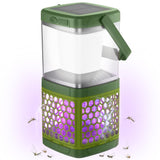 Bug Zapper Outdoor Indoor，Solar Mosquito Zapper，2 in 1 Portable Camping Mosquito Killer Lamp, Cordless & Rechargeable, Fly Zapper, Mosquito Trap Light ,1800mAh Electronic Killer Ideal for Fly Traps