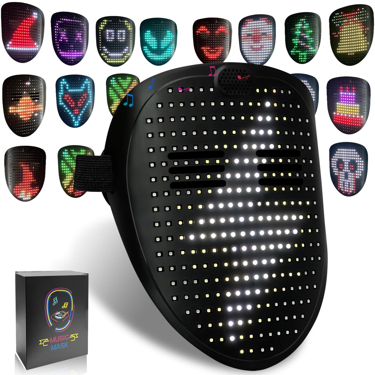 MOYACA Led Mask with Sound Effects and Gesture Sensing, Transforming L