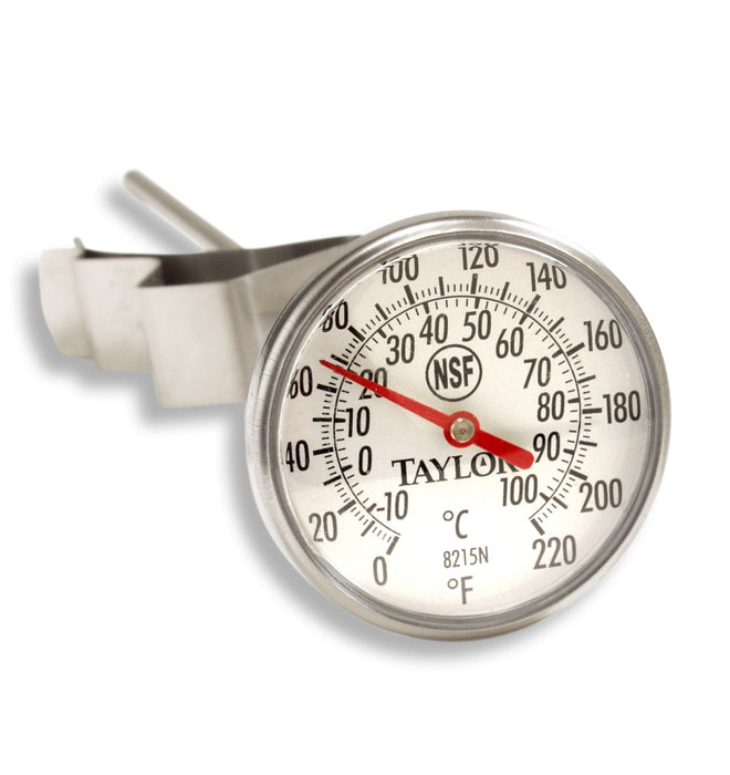 Taylor 6235J Bi-Therm Superior Grade Bi Metal Thermometer, 8" Stem, 2" Dial, -10 to 110 Degree C