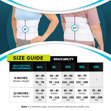 BraceAbility Medical Abdominal Stomach Binder - XXL Belly Band Compression for Diastasis Recti, Postpartum, Post-Surgical Wrap for Tummy Tuck Recovery, Post op Ab Binder for Women and Men (2XL 12")
