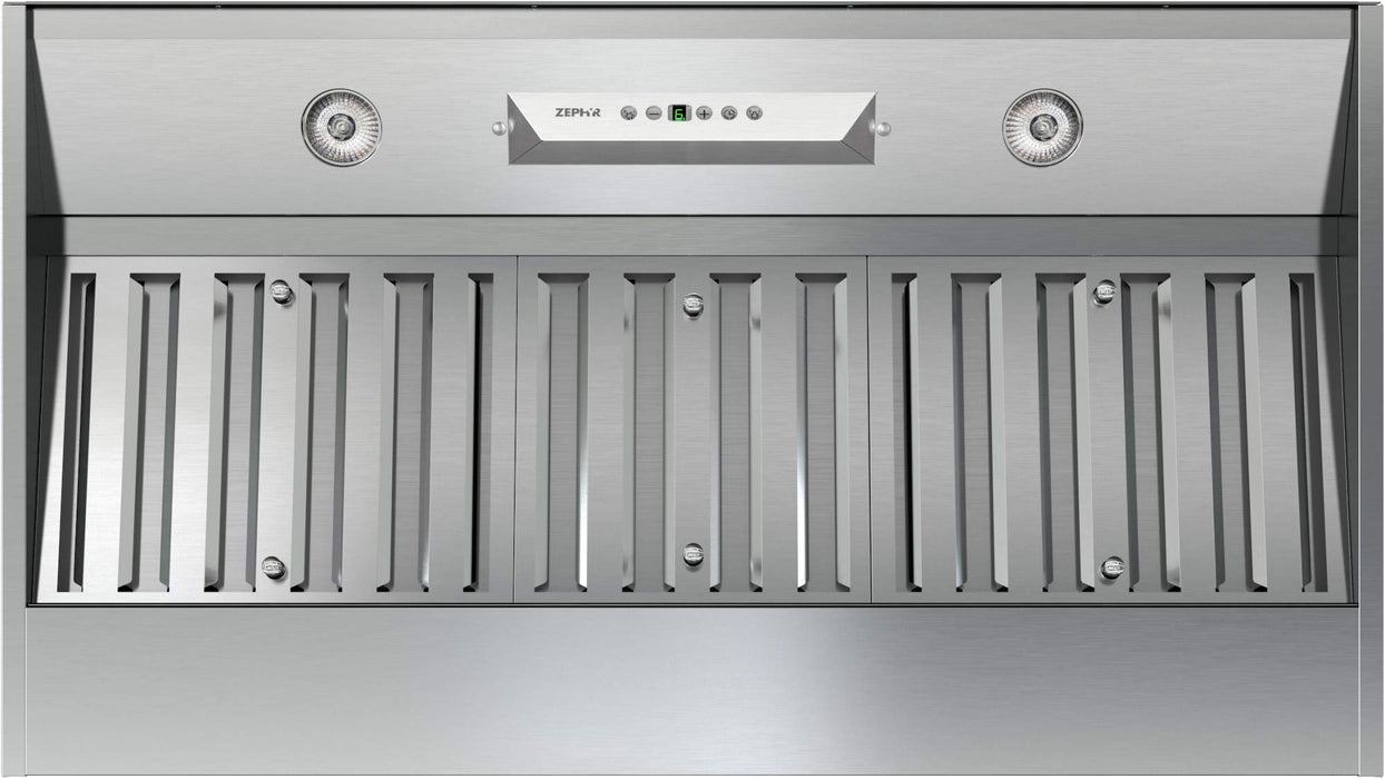 Zephyr 36 inch Essentials Power Monsoon I Ducted/Ductless Built In/Insert Range Hood - 600 CFM Powerful Kitchen Cabinet Vent Hood - Airflow Control and Stainless Steel Filter, LED Lights AK9234BS
