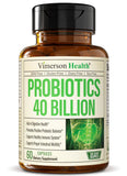 Probiotic 40 Billion CFU - Bifidus Probiotics (Probióticos) - Daily Immune Balance Probiotics for Gut & Digestive Health. Shelf Stable, Gluten, Dairy and Soy-Free Non-GMO. Made in the USA. 60 Capsules