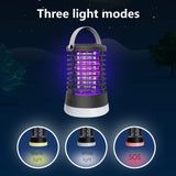 Bug Zapper Outdoor Bug Repellent Rechargeable Camping Lamp Waterproof Mosquito Killer Fly Trap Mosquito Repellent Portable Bug Zapper for Outdoor, Patio, Camping Accessories, Camping Gear Must Haves