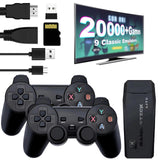 Wireless Retro Game Console - Retro Play Game Stick,Nostalgia Stick Game,9 Classic Emulators,4K HDMI Output,Plug and Play Video Game Stick Built in 20000+ Games with 2.4G Wireless Controllers(64G)